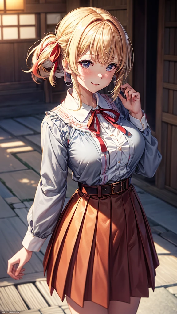 best quality,((((1girl)))),((big breasts:1.3)),curvy,((orgasm,blush:1.3)),sweat,Djeeta_a,blonde hair, short hair, Brien eyes, ((djeeta one piece dress,mini skirt,lift skirt,upskirt,lace panties,white panties,black kneehighs,pussy juice:1.1)),full body,forest,forest林,walking