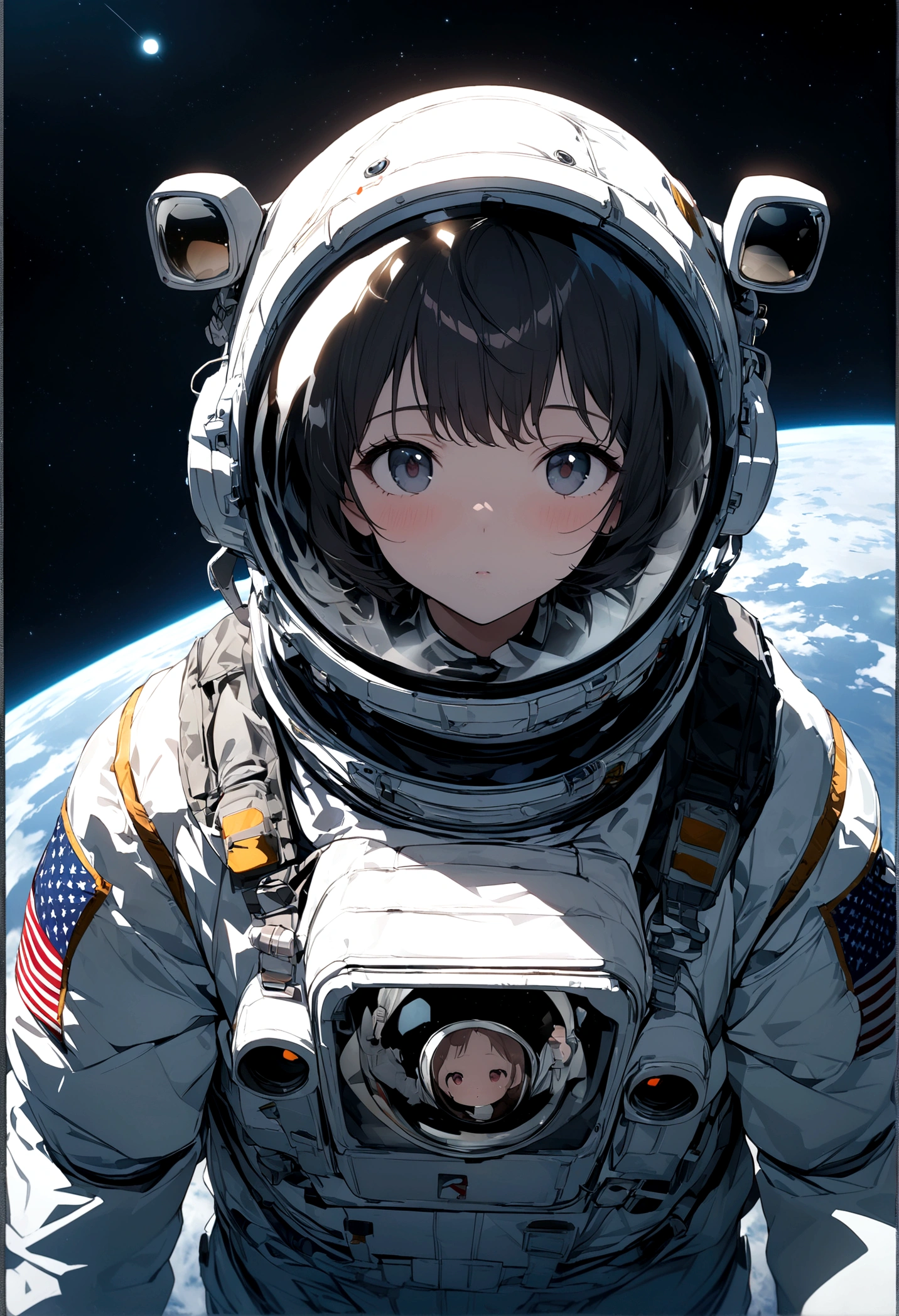 (masterpiece,top quality,high quality)), ((8K wallpaper unified with high definition CG)), (huge stunning goddess shot, so hot and sexy, jaw dropping beauty, perfect proportions, beautiful body, slim body beauty:1.1), astronaut in space with a colorful galaxy in the background, portrait of astronaut, portrait of an astronaut, futuristic astronaut, astronaut lost in liminal space, astronaut, detailed astronaut, galaxy reflected helmet, portrait of an ai astronaut, cosmonaut, galaxy reflected in helmet, space suit with a modern helmet, glass space helmet,  astronaut, astronaut in space, 