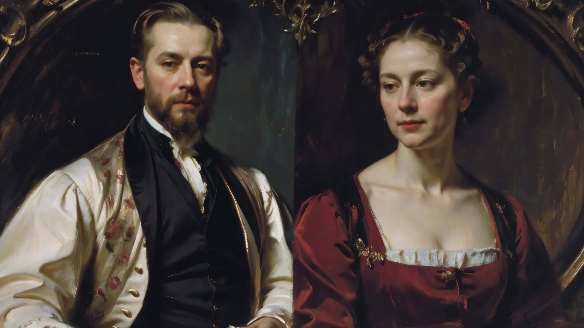 Stunning masterpiece, vivid, Gorgeous, painting，8k resolution. Hyper realistic texture. Perfect anatomical structure.Wearing a suit in the early 18th century、A man wearing a blue scarf, Details in a photorealistic style, Brushwork exploration, flickr, Realistic rendering, dark white and amber, Pseudorealism, religion, Hyper-photorealism，Renaissance Portraits, Renaissance Realist Portraits, 