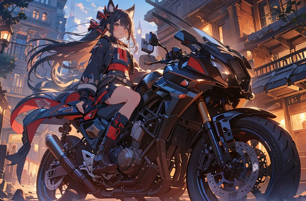 anime girl on a motorcycle in the desert, anime art mechanized valkyrie girl, krenz cushart and artem demura, motorcycle concept art, cushart kenz, cyberpunk anime girl mech, anime mecha aesthetic, sitting on cyberpunk motorbike, digital cyberpunk anime art, Beautiful D&D Character Portrait, Beautiful Face, Ominous, Dark Fantasy, Fiverr Dnd Character, Octane Render, Digital Art, Extreme Detail, 4k, Ultra Hd, Polished, Beautiful, Hyperdetailed, Intricate, Elaborate, Meticulous, Photorealistic, Sharp Focus, Wlop, Character Design, Unreal Engine, 3d Rendered, Volumetric Lighting, Reflections, Glossy, Digital Illustration, Sensual Pose, Suggestive Pose, Full Body Shot, 💖❤💕💋❣