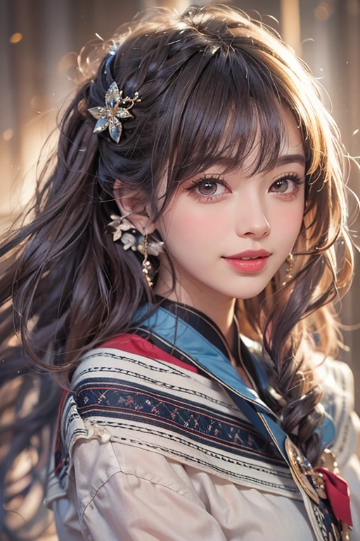 (((True Beauty))), Black Hair、folder、Round eyes、False eyelashes、Straight hair, Wavy Hair、correct、Deep Red Lipstick、Striped Hair、Brown Hair、Blue Hair、(Gradient Hair)、Asymmetrical Hair、Hair behind the ear、Crossed bangs、Long Hair、((お尻までLong Hair))、Long Hair、Smooth, Silky Hair、Hair up on one side、とんでもなくLong Hair、Light brown eyes、Ring Eye、Round eyes、Wicked Smile、A light smile、Cast a Shadow、(Extraordinary presence)、Atmospheric perspective、Backlight、Exposure、Lens flare、、最high quality、超High resolution、超High resolution、Very realistic, masterpiece、correct、Textured skin、high quality、最high quality、Awards、32k, 髪のfolder、Crafty、B Cup 、bold、（A light smile）、Embarrassed laugh、Redness in the ears、correct、Shine、360° View、Very detailed、超High resolution、解剖学的にcorrect、masterpiece、Accentuate your breasts、High resolution、High detail、Long eyelashes、A slight blush、Compensate,I&#39;I don't want to wear clothes、 (((Full Body Shot)))、（((Roll up your hair))）、Seductive pose、Shooting from a distance、Different angles of view、Waist height 、Hair blowing in the wind、（Navel exposed 1.3），Skin-colored transparent forceps，（(Black transparent pantyhose 1.5)），(Straighten your legs)， jewelry, Night view, 立つ up straight, Big earrings，Soft Light，Top Glitter