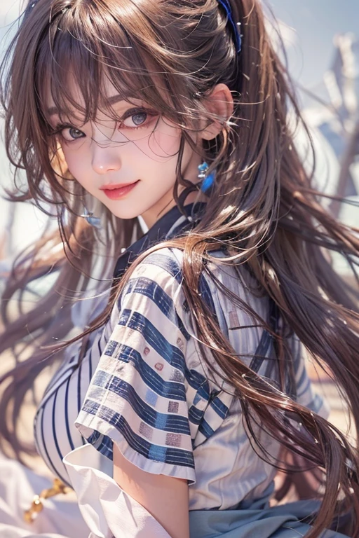 (((True Beauty))), Black Hair、folder、Round eyes、False eyelashes、Straight hair, Wavy Hair、correct、Deep Red Lipstick、Striped Hair、Brown Hair、Blue Hair、(Gradient Hair)、Asymmetrical Hair、Hair behind the ear、Crossed bangs、Long Hair、((お尻までLong Hair))、Long Hair、Smooth, Silky Hair、Hair up on one side、とんでもなくLong Hair、Light brown eyes、Ring Eye、Round eyes、Wicked Smile、A light smile、Cast a Shadow、(Extraordinary presence)、Atmospheric perspective、Backlight、Exposure、Lens flare、、最high quality、超High resolution、超High resolution、Very realistic, masterpiece、correct、Textured skin、high quality、最high quality、Awards、32k, 髪のfolder、Crafty、B Cup 、bold、（A light smile）、Embarrassed laugh、Redness in the ears、correct、Shine、360° View、Very detailed、超High resolution、解剖学的にcorrect、masterpiece、Accentuate your breasts、High resolution、High detail、Long eyelashes、A slight blush、Compensate,I&#39;I don't want to wear clothes、 (((Full Body Shot)))、（((Roll up your hair))）、Seductive pose、Shooting from a distance、Different angles of view、Waist height 、Hair blowing in the wind、（Navel exposed 1.3），Skin-colored transparent forceps，（(Black transparent pantyhose 1.5)），(Straighten your legs)， jewelry, Night view, 立つ up straight, Big earrings，Soft Light，Top Glitter