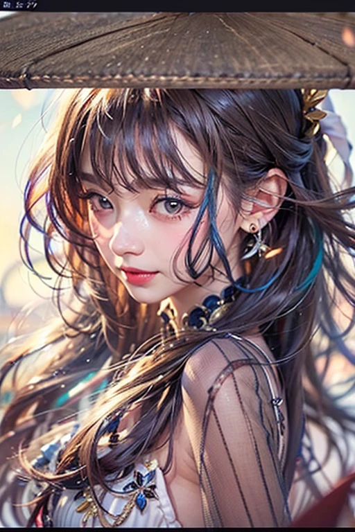 (((True Beauty))), Black Hair、folder、Round eyes、False eyelashes、Straight hair, Wavy Hair、correct、Deep Red Lipstick、Striped Hair、Brown Hair、Blue Hair、(Gradient Hair)、Asymmetrical Hair、Hair behind the ear、Crossed bangs、Long Hair、((お尻までLong Hair))、Long Hair、Smooth, Silky Hair、Hair up on one side、とんでもなくLong Hair、Light brown eyes、Ring Eye、Round eyes、Wicked Smile、A light smile、Cast a Shadow、(Extraordinary presence)、Atmospheric perspective、Backlight、Exposure、Lens flare、、最high quality、超High resolution、超High resolution、Very realistic, masterpiece、correct、Textured skin、high quality、最high quality、Awards、32k, 髪のfolder、Crafty、B Cup 、bold、（A light smile）、Embarrassed laugh、Redness in the ears、correct、Shine、360° View、Very detailed、超High resolution、解剖学的にcorrect、masterpiece、Accentuate your breasts、High resolution、High detail、Long eyelashes、A slight blush、Compensate,I&#39;I don't want to wear clothes、 (((Full Body Shot)))、（((Roll up your hair))）、Seductive pose、Shooting from a distance、Different angles of view、Waist height 、Hair blowing in the wind、（Navel exposed 1.3），Skin-colored transparent forceps，（(Black transparent pantyhose 1.5)），(Straighten your legs)， jewelry, Night view, 立つ up straight, Big earrings，Soft Light，Top Glitter