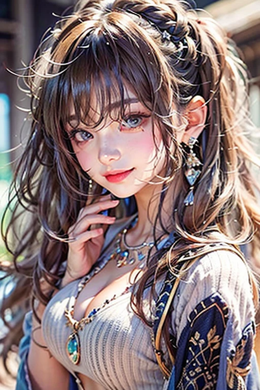 (((True Beauty))), Black Hair、folder、Round eyes、False eyelashes、Straight hair, Wavy Hair、correct、Deep Red Lipstick、Striped Hair、Brown Hair、Blue Hair、(Gradient Hair)、Asymmetrical Hair、Hair behind the ear、Crossed bangs、Long Hair、((お尻までLong Hair))、Long Hair、Smooth, Silky Hair、Hair up on one side、とんでもなくLong Hair、Light brown eyes、Ring Eye、Round eyes、Wicked Smile、A light smile、Cast a Shadow、(Extraordinary presence)、Atmospheric perspective、Backlight、Exposure、Lens flare、、最high quality、超High resolution、超High resolution、Very realistic, masterpiece、correct、Textured skin、high quality、最high quality、Awards、32k, 髪のfolder、Crafty、B Cup 、bold、（A light smile）、Embarrassed laugh、Redness in the ears、correct、Shine、360° View、Very detailed、超High resolution、解剖学的にcorrect、masterpiece、Accentuate your breasts、High resolution、High detail、Long eyelashes、A slight blush、Compensate,I&#39;I don't want to wear clothes、 (((Full Body Shot)))、（((Roll up your hair))）、Seductive pose、Shooting from a distance、Different angles of view、Waist height 、Hair blowing in the wind、（Navel exposed 1.3），Skin-colored transparent forceps，（(Black transparent pantyhose 1.5)），(Straighten your legs)， jewelry, Night view, 立つ up straight, Big earrings，Soft Light，Top Glitter