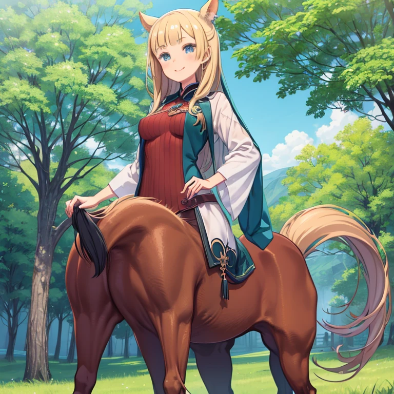 Anime.1 Girl. Lovely girl. . . Baby. Monster girl. Centaur. Clumsy. Blonde. Long hair. Blue eyes. Beautiful eyes. Perfect eyes. Expressive eyes. Ideal face. 12 years old. Small breasts. Flat chest. Ideal anatomical body. Nude body. The upper half of the body is human. Below the waist - horse. Horse body. Horse legs. Horse tails Cold. Runny nose. Snot flows from the nose. Wants to sneeze. I have to sneeze. Violent, desperate desire to sneeze. She is reading. Covers his nose with his hands. Jansai handkerchief. Blows his nose. Standing. Standing at full height. Standing in the forest. Standing in the middle of the forest. Beautiful character design. Shiny skin. Full body. nsfw. Scat. Official art. Extremely detailed CG Unity 8k wallpaper. Ideal lighting. Ultra high resolution 4K. Super detailed 8K. A high resolution.