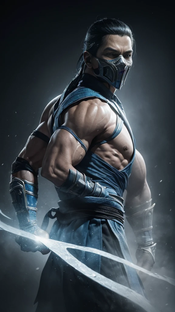 ((Subzero do mortal Kombat, ultra realistic)), (((fully body))), ((perfect hands)), stunning, hyper realistic, octan render, surrounded by the effect of cold air and ice, mortal kombat style, old background, chic, stunning, (wall-paper), conceptual artwork, details Intricate, highy detailed, ((cinemactic)), Dramatic, (extremely high quality, awarded, master part:1.5), (photorrealistic:1.5), fot, Realistic photo, Nikon, naturallight, 4K, highes definition, xf iq4, 150MP, 50 millimeters, ISO 1000 Certification, 1/250 Years, naturallight, Adobe Lightroom, photolab, Photographic Affinity, PhotoDirector 365,