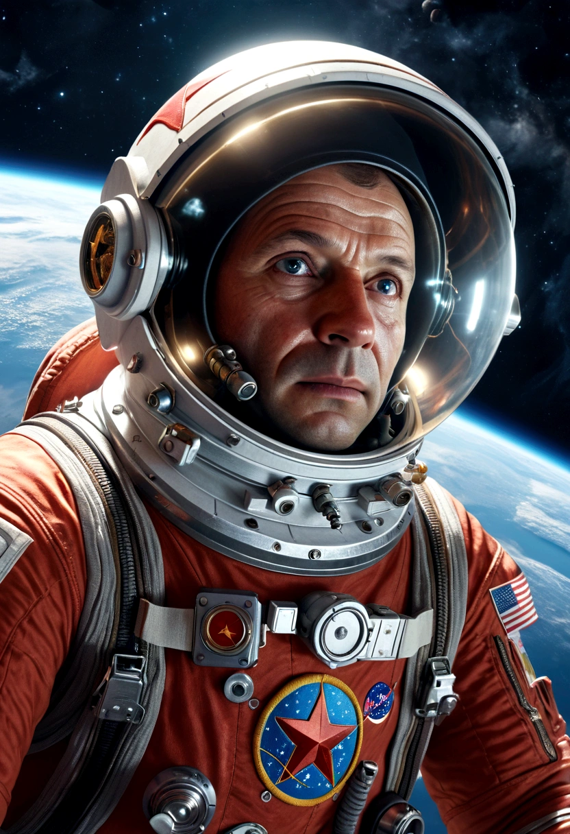 HDR 4K, Portrait Photography of tonys1 as a space general, wearing a Space Suit, space ship as backdrop, Movie, Science-Fiction, cinematic lighting, two point lighting,, raw image, best quality, atmospheric scene, closeup sydeboob,diffuse lighting, natural soft colors, hyperrealistic, (rutkowski)