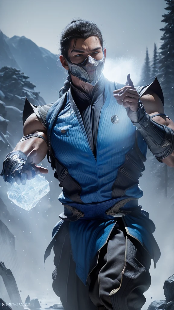 ((Subzero do mortal Kombat, ultra realistic)), (((fully body))), ((perfect hands)), stunning, hyper realistic, octan render, surrounded by the effect of cold air and ice, mortal kombat style, old background, chic, stunning, (wall-paper), conceptual artwork, details Intricate, highy detailed, ((cinemactic)), Dramatic, (extremely high quality, awarded, master part:1.5), (photorrealistic:1.5), fot, Realistic photo, Nikon, naturallight, 4K, highes definition, xf iq4, 150MP, 50 millimeters, ISO 1000 Certification, 1/250 Years, naturallight, Adobe Lightroom, photolab, Photographic Affinity, PhotoDirector 365,