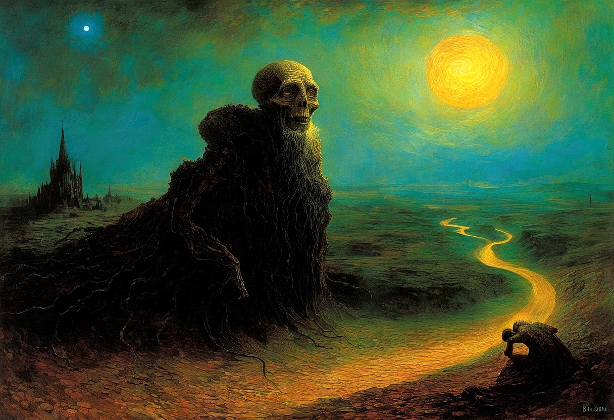 mythology creatures, by zdzislaw beksinski, album cover art, rome, surrealism,