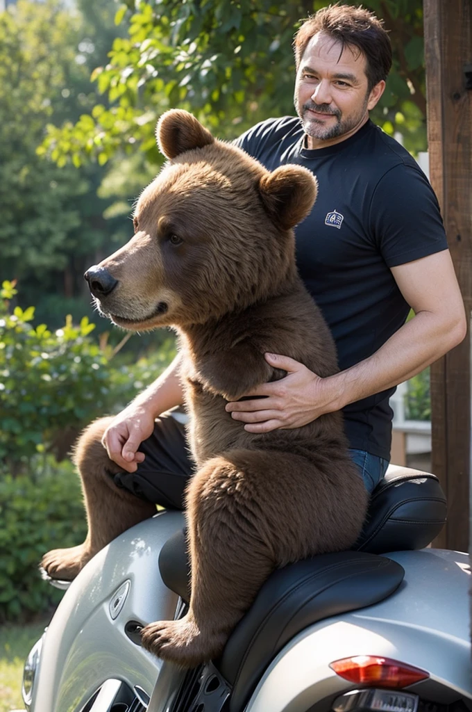 (((duo))),  ((((((feral bear, realistic fur)))))), (((((bedroom, hyper equine penis))))), wide hips, masterpiece, high details, high quality, best quality, highres, HD, (((((urethral bulge, large ball urethral insertion)))))