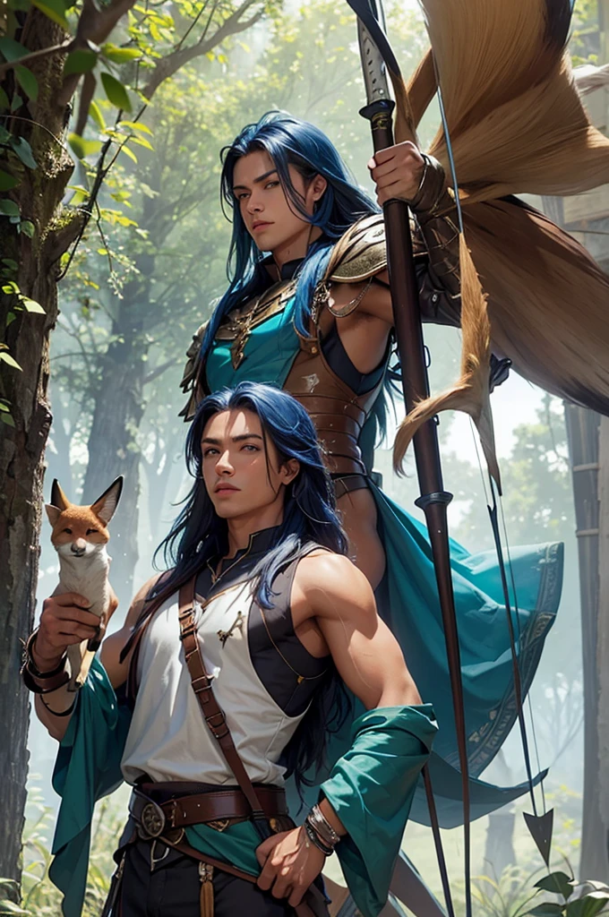 Aiden sits with the noble centaur under the shelter of an ancient tree. The centaur recounts tales of past conflicts among the tribes, his voice resonating with gravitas and wisdom. The scene conveys a sense of unity and understanding as Aiden offers his unbiased advice, seeking to mend broken relationships and foster peace.