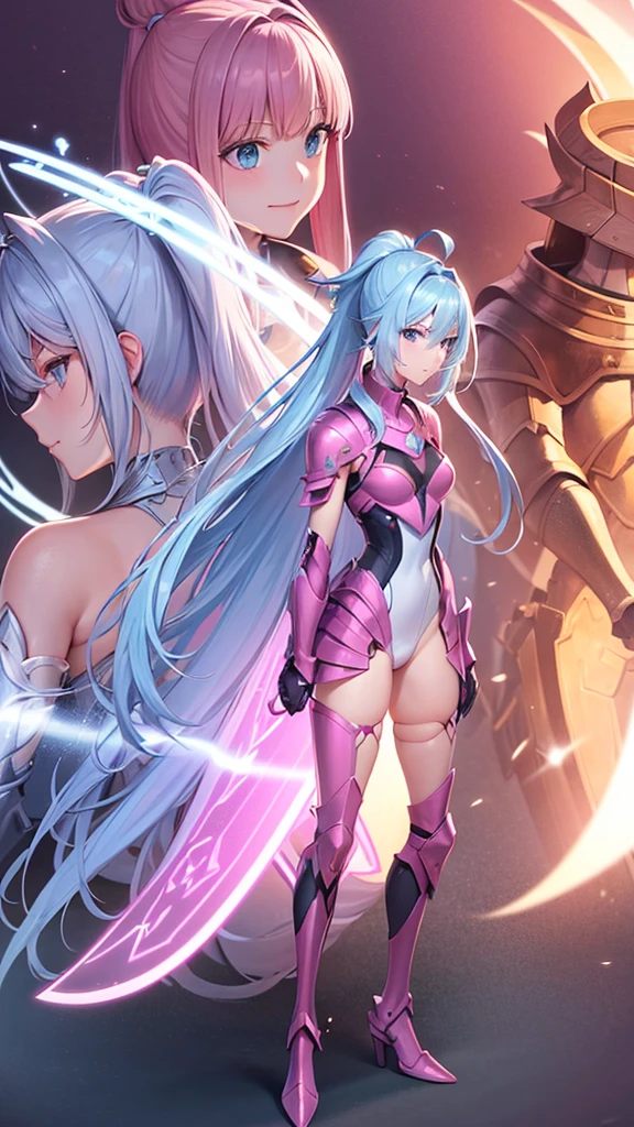 (((Highest quality)))(((Best Image)))(((anatomy)))外見は20代のwoman,Random hair color ,Random hairstyle,Wear shiny armor,Extreme costume(((Appearance)))The shape is humanoid,Random Face(Beautiful Face),Extreme body type,Wearing randomly colored armor(((Features)))Eye color is random,Personality is random,Attractive figure(((arms)))He is carrying a weapon that resembles a purple glowing object..Possess modern weapons.(((woman)))The skeleton is human-like,Huge breasts,Tight waist,fogのようなガス状のもので纏っている(((background)))Barren Land,dead tree,fog,Chaotic world(((Standing posture)))ランダムなStanding postureをしている,mysterious,lovely,Highest quality((Full Body Shot))。