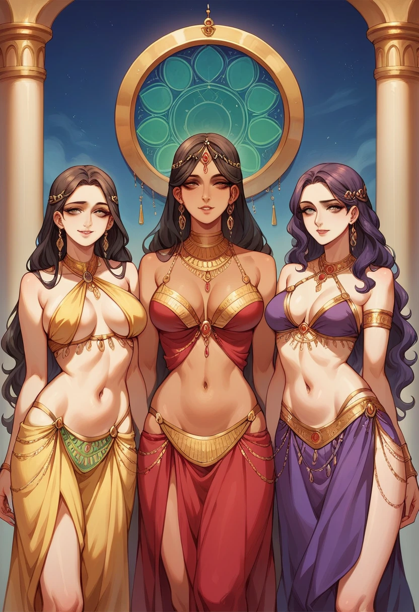 (high resolution, The pixels are perfect, luxurious illustration), (hyper qualit, Masterpiece, Ethereal: 1.4),(((Areola Slip:1.4))),(((Bells on bras))),(((Bare shoulders:1.4))),3 Stripper,From below,(((Belly dancing with strong sexual innuendo))),in the night club, be on stage,(There is only one brightly colorful ribbon around the waist), ((Carmelto)),a mature female,Black areola,female public hair,(((nacked hip))),wetted skin, Armpit hairy,(((A MILF: 1.4))), (Curvy:1.35),((((Dark skin)))),long whitr hair,Curvy physique, Fitness model, Thick body,((Sexual suggestiveness)),Seductive smile,high-heels