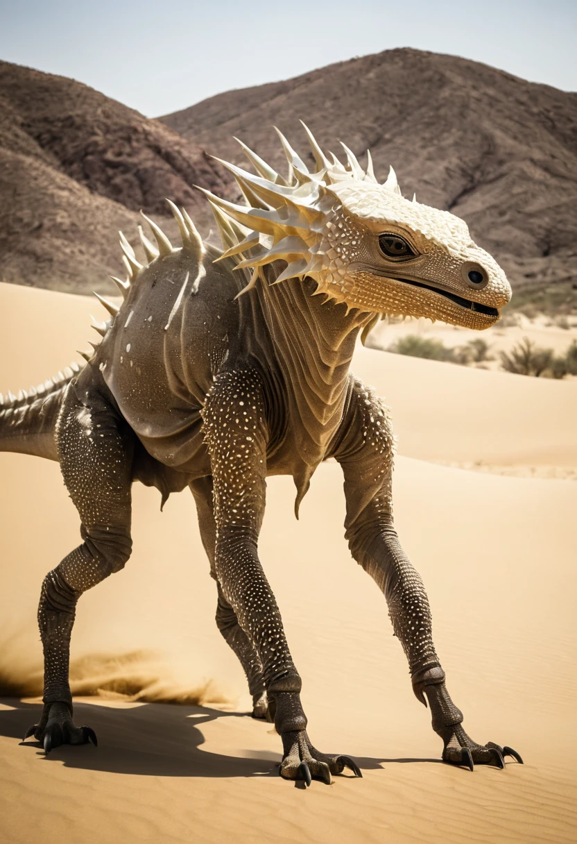 Fictional Unidentified Creatures of the Desert。That&#39;s horrible。feel ill。high resolution。delicately。