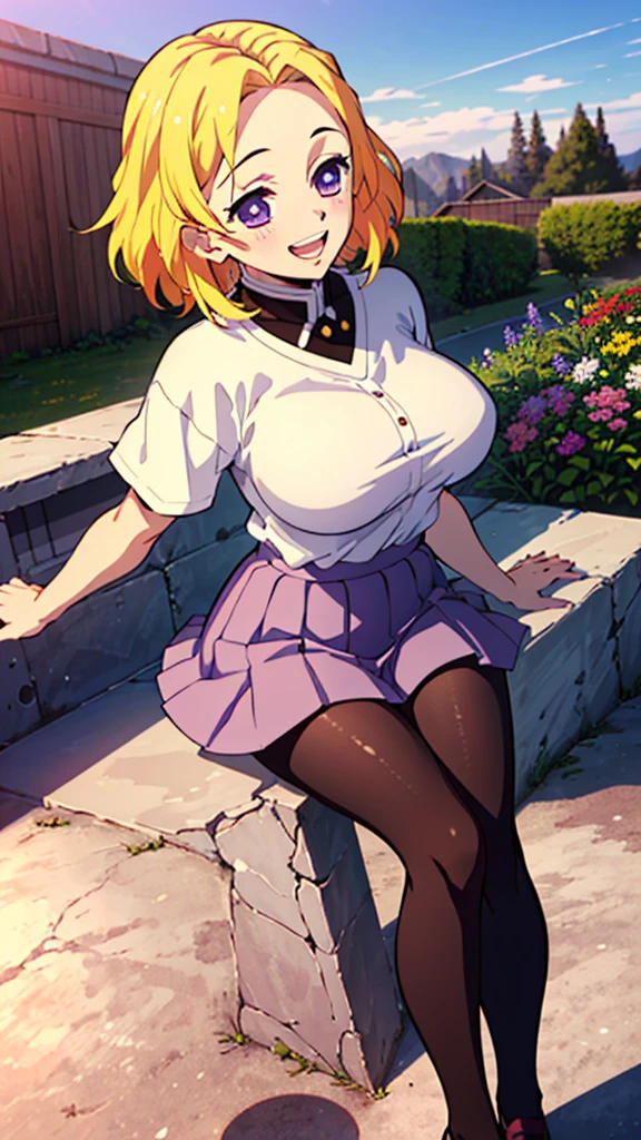 ((sexy girl ,gyaru)) ,nsfw, glamorous, voluptuous, curvy, cap,short brown hair, off shoulder blouse, town,sitting,looking at viewer,moistened eyes,blush,sexual ecstasy, big ass, detailed pussy, spread legs, grinning, blonde pubic hair, labia, holding thong in hand,