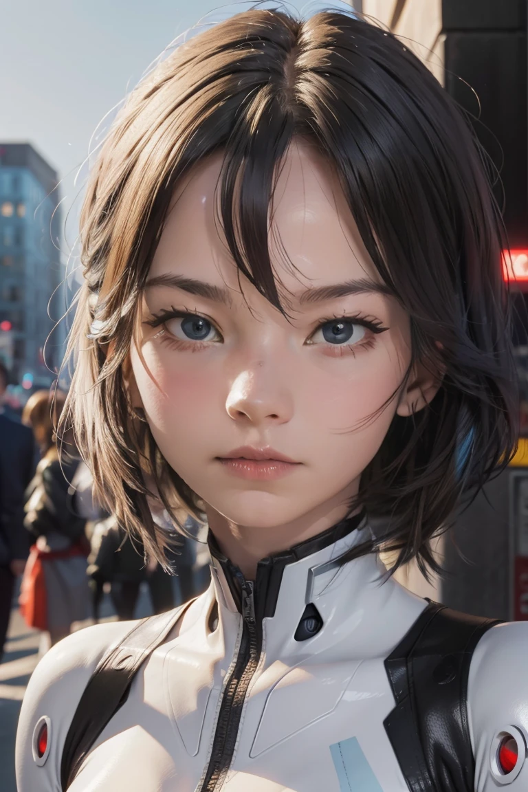 8k, Ultra-high resolution, Highest quality, masterpiece, 三分割法によるphotograph,Surreal, photograph, 1 , (:1.3), cute, cute顔, 細部までBeautiful Eyes, 細かくdetailedに,masterpiece,One Girl:1.2,Japanese women,Policewoman,upper body,glaring,Black short hair,High ponytail,ID photo,(Police officer of the future:1.3),cyber punk,Future City,white collar,((Fusion of humans and androids))(Beautiful attention to detail),Subtle details, detailedな顔,anger,Attractive eyes,(ポートレートphotograph:1.4),(Photorealistic images:1.4),Fantasy art,(Beautiful Face:1.4),美しくAttractive eyes、Beautiful Eyes,Silver residue,(Tight waist:1.4)、(Beautiful with perfect body proportions:1.4),Pink Lips,profile,(((Ideal body type))),A-cup small breasts :2,、Portraiture:2、Perfect Anatomy、鮮明なdetailed、detailed,Fashion magazine cover,Thin lips,完璧でBeautiful Face ,完璧でcute顔, Skin with attention to detail, Perfect limbs、Narrow waist,Surreal,Light and shadow,spotlight