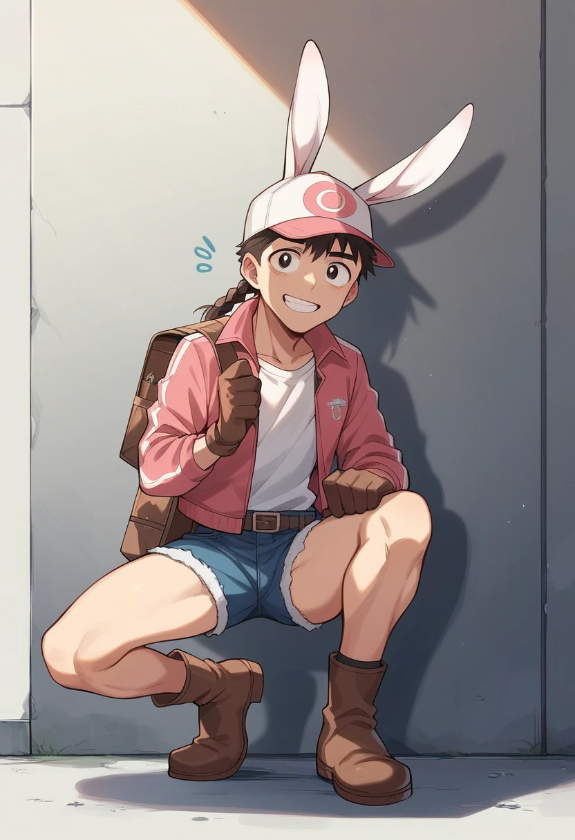 best quality, masterpiece, highres, detailed, perfect anatomy, SoraDigi, blue met, brown hair, brown eyes, red gloves, yellow shirt, jeans, ancient ruins, happy, exploring, climbing, female , flat chest,1girl,masterpiece, expensive quality, very_expensive_solve, big_file size, full color,(completely nude:1.2),pussy,niplles,(vaginal sex:1.2),(toddler:1.6),(chibi:1.3),(flat chest:1.5),