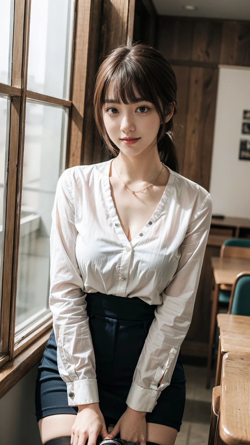 ((((((16 years old))))))、Aya Ueto : 1.2、A charming face、Young face、(((beautiful girl)))、(((A beautiful woman)))、Beautiful woman、Cute woman、Innocent face、((Ultra-detailed face))、((Detailed lips))、((Detailed eyes))、((double eyelid))、(((Beautiful Face)))、(((Beautiful, well-shaped eyes)))、(((Beautiful, well-shaped lips)))、Very Short Hair、ponytail、Pixie cut、BREAK、、BREAK、((((((Wearing school uniform))))))、BREAK、8 heads、(((slender)))、(((Slim body)))、(((Thin body)))、(((Slim woman)))、(((Flat Chest:1.2)))、BREAK、Photographic quality、Natural light、(フォトRealistic:1.4)、(Highest quality:1.2)、(Ultra-high resolution:1.2)、、RAW Photos、Realistic、High Detail、Film Grain、Detail Skin、Symmetrical、Delicate skin、Real human skin、pores、Super detailed、Detailed、(masterpiece : 1.2)、Thin face、Sharp Face、Small Face、Small face、Narrow shoulders、Small shoulders、Small shoulders幅、Slim shoulders、Narrow shoulders幅、Beautiful Japanese Woman、Beautiful Korean Woman、Slim womanモデル、Young Gravure Idol、Realistic young gravure idol、Young Sensual Gravure Idol、Young Pretty Gravure Idol、Japanese Model、Young Gravure Idol、((From the knee up))、(((Wearing lacy underwear)))、Showing small breasts、She spreads her legs and shows her pussy、Leg spread、(arms behind back:1.0)、having sex、Expressions of ecstasy : 1.4、Squirting、missionary position, spread legs, legs up、Her butt is facing me