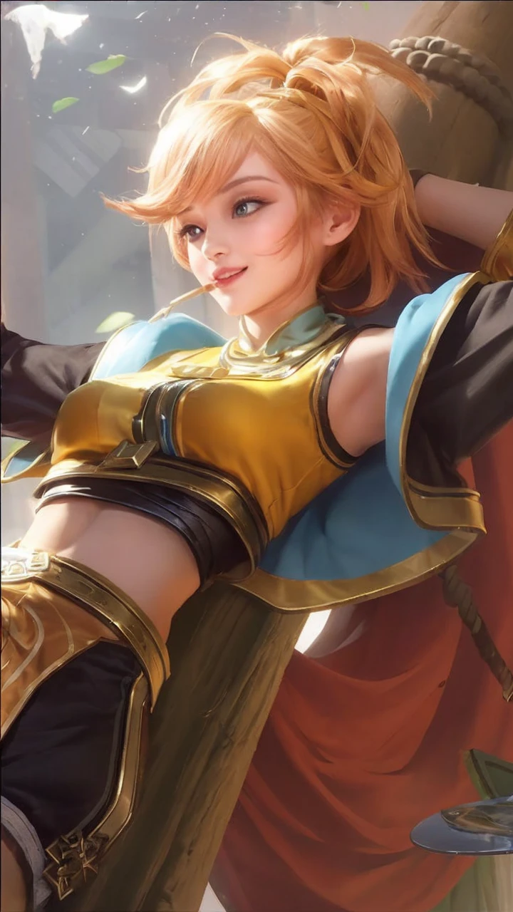 Cindy Aurum Final Fantasy, full body leaning side position , beautiful open legs, open jacket without buttons , Topless, beautiful medium breasts showing , sexy e semi nua, ripped mini skirt , sensual smile of pleasure , hands touching , long hair, surreal, 4K