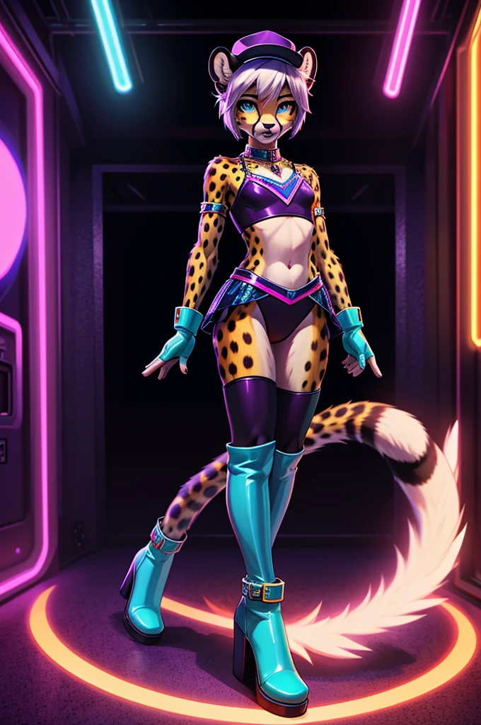 masterpiece, 1 female, beautiful detailed eyes, beautiful detailed lips, extremely detailed face, longeyelashes, athletic muscular body, tight leotard, dynamic pose, high-quality 3D render, studio lighting, hyper detailed, vibrant colors, cinematic lighting, epic fantasy