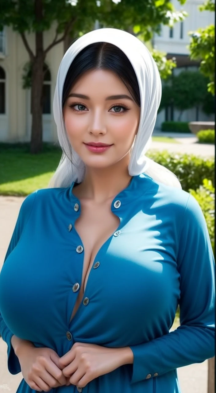 (Hyper-realistic) , (illustratio), (Increase the resolution),(8K), (Most Best Illustration),(extremely detaile), (Beautiful and delicate eyes),(The face is super detailed), (Detailed face), solo,1个Giant Breast Girl, looking at viewert, in the darkness nigth, deep shading, ssmile,cabelos preto e longos，（（（Russian women's uniform：1.8）））