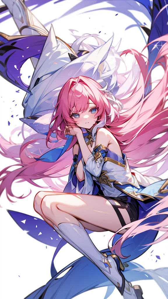 1girl,solo。elysia,sit