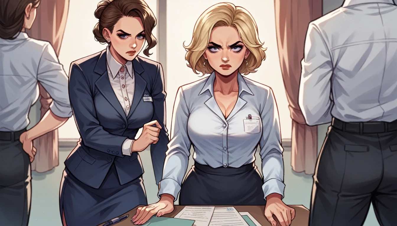 arafed woman in a suit standing in an office with a serious look on her face, girl in suit, girl in a suit, wearing a strict business suit, business woman, office clothes, young business woman, margot robbie in gta v, in strict suit, woman in business suit, female in office dress, suit ， perfect face, in a business suit