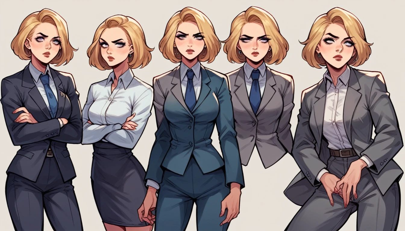 arafed woman in a suit standing in an office with a serious look on her face, girl in suit, girl in a suit, wearing a strict business suit, business woman, office clothes, young business woman, margot robbie in gta v, in strict suit, woman in business suit, female in office dress, suit , perfect face, in a business suit