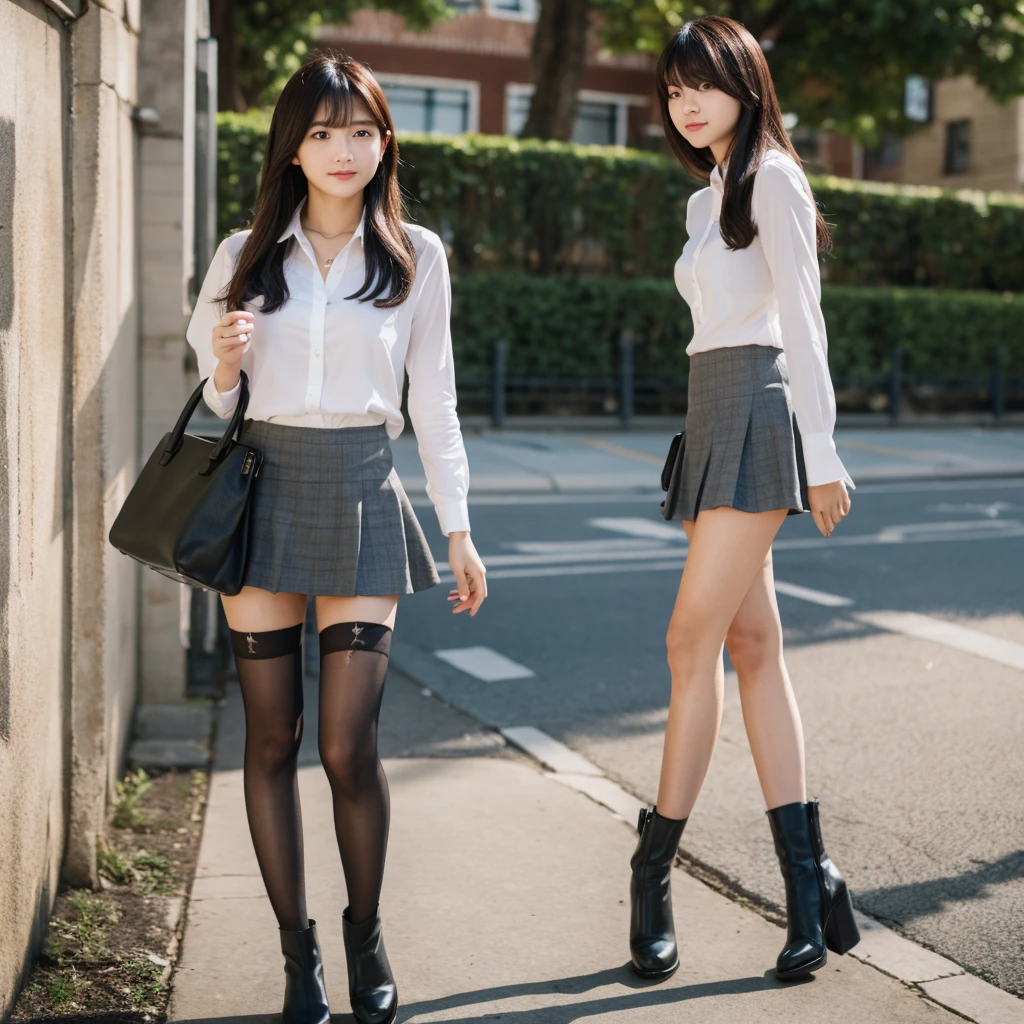  with mini skirt