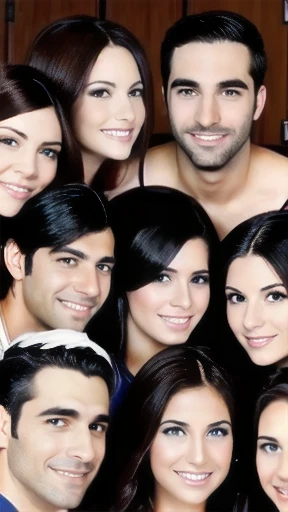 make a group of beautiful Jewish men and women