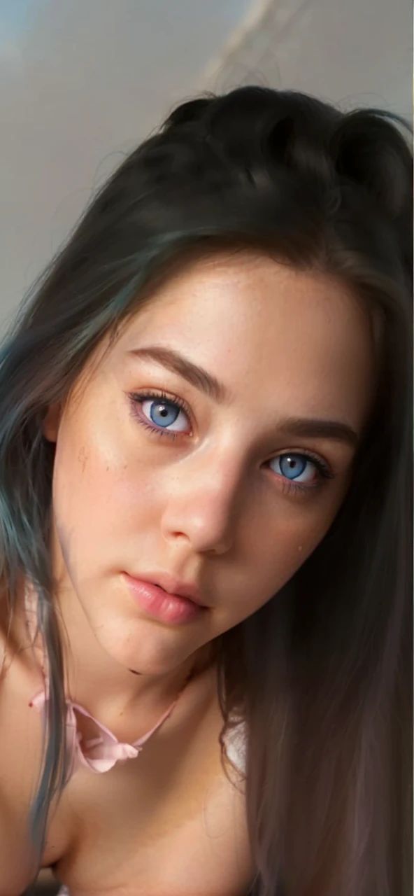 (detailed beautiful eyes and detailed face, masterpiece side light, masterpiece, best quality, detailed, high resolution illustration), (1girl, beautiful girl, glowing skin), (sky blue hair, pink eyes, skirt, ribbon, buttoned shirt)(kneeling on the ground)