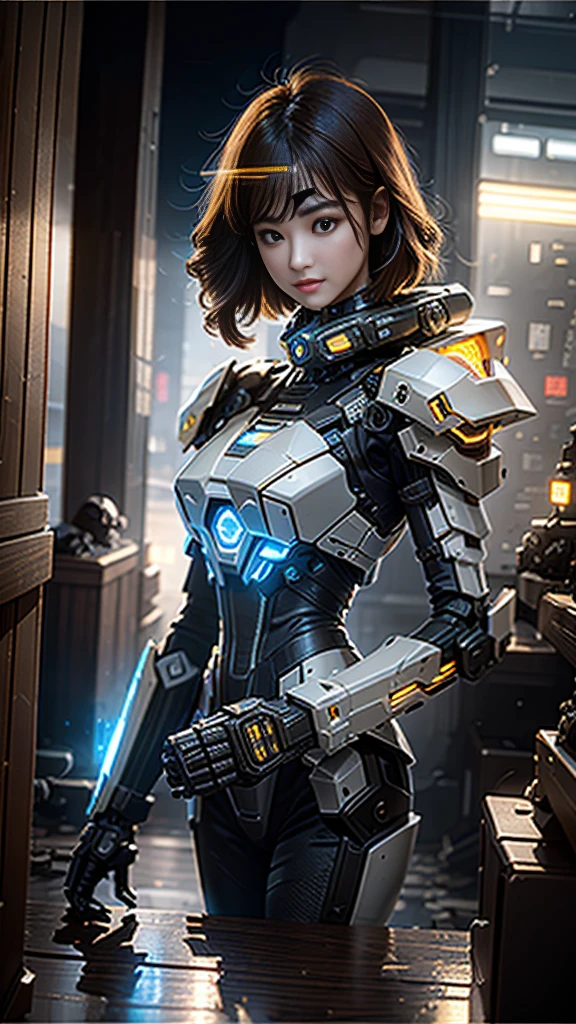 ((Best quality)), ((masterpiece)), (highly detailed:1.3), 3D,Shitu-mecha, beautiful cyberpunk women with her mecha in the ruins of city from a forgoten war, ancient technology,HDR (High Dynamic Range),Ray Tracing,NVIDIA RTX,Super-Resolution,Unreal 5,Subsurface scattering,PBR Texturing,Post-processing,Anisotropic Filtering,Depth-of-field,Maximum clarity and sharpness,Multi-layered textures,Albedo and Specular maps,Surface shading,Accurate simulation of light-material interaction,Perfect proportions,Octane Render,Two-tone lighting,Low ISO,White balance,Rule of thirds,Wide aperature,8K RAW,Efficient Sub-Pixel,sub-pixel convolution,luminescent particles,light scattering,Tyndall effect