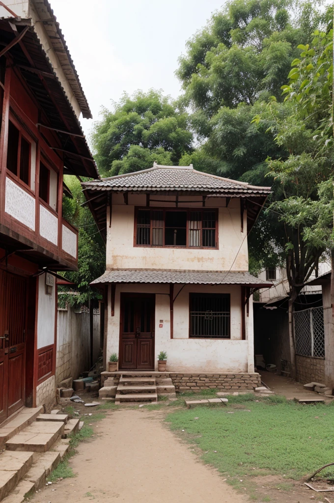 There was a small house in the old street of Ramnagar photo