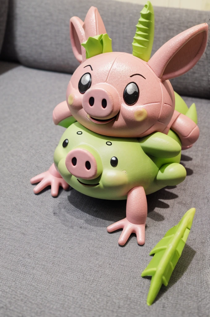 Spider pepa pig with sherk ears