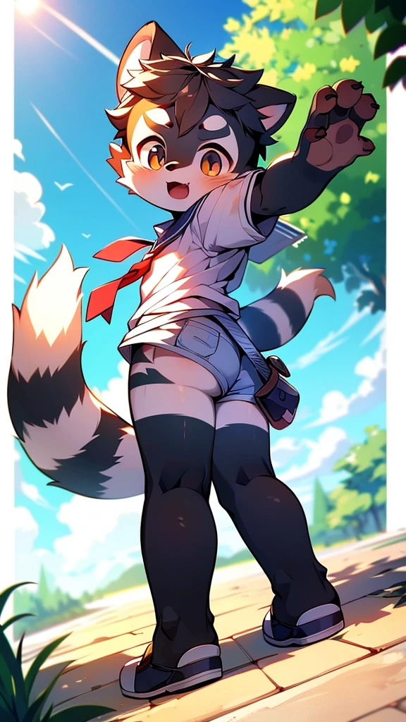 Raccoon Boy，Sailor suit