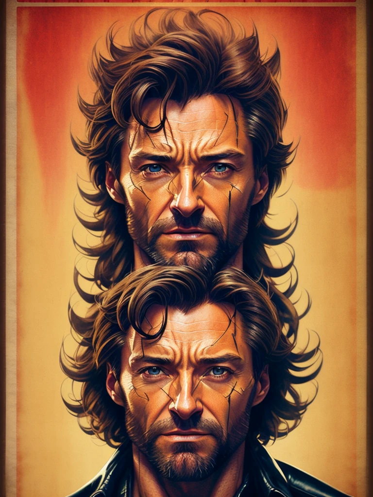 Hugh Jackman as wolverine, vhs effect, (poster:1.6), poster on wall, nostalgia, movie poster, portrait, close up
(skin texture), intricately detailed, fine details, hyperdetailed, raytracing, subsurface scattering, diffused soft lighting, shallow depth of field, by (Oliver Wetter)