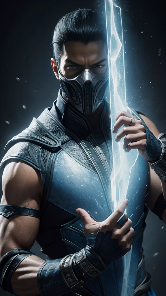 ((Subzero do mortal Kombat, ultra realistic)), (((fully body))), ((perfect hands)), stunning, hyper realistic, octan render, surrounded by the effect of cold air and ice, mortal kombat style, old background, chic, stunning, (wall-paper), conceptual artwork, details Intricate, highy detailed, ((cinemactic)), Dramatic, (extremely high quality, awarded, master part:1.5), (photorrealistic:1.5), fot, Realistic photo, Nikon, naturallight, 4K, highes definition, xf iq4, 150MP, 50 millimeters, ISO 1000 Certification, 1/250 Years, naturallight, Adobe Lightroom, photolab, Photographic Affinity, PhotoDirector 365,