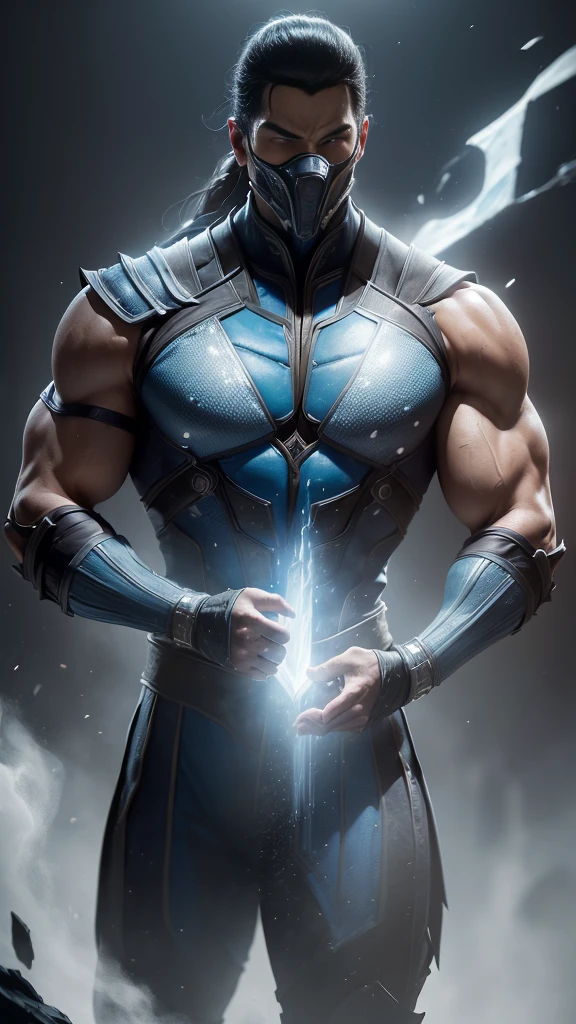 ((Subzero do mortal Kombat, ultra realistic)), (((fully body))), ((perfect hands)), stunning, hyper realistic, octan render, surrounded by the effect of cold air and ice, mortal kombat style, old background, chic, stunning, (wall-paper), conceptual artwork, details Intricate, highy detailed, ((cinemactic)), Dramatic, (extremely high quality, awarded, master part:1.5), (photorrealistic:1.5), fot, Realistic photo, Nikon, naturallight, 4K, highes definition, xf iq4, 150MP, 50 millimeters, ISO 1000 Certification, 1/250 Years, naturallight, Adobe Lightroom, photolab, Photographic Affinity, PhotoDirector 365,