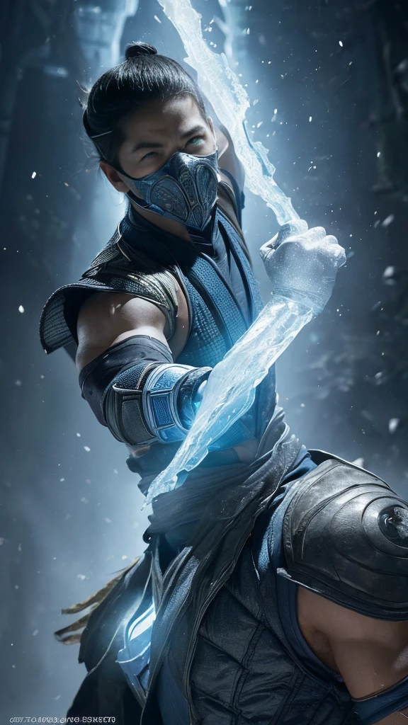 ((Subzero do mortal Kombat, ultra realistic)), (((fully body))), ((perfect hands)), stunning, hyper realistic, octan render, surrounded by the effect of cold air and ice, mortal kombat style, old background, chic, stunning, (wall-paper), conceptual artwork, details Intricate, highy detailed, ((cinemactic)), Dramatic, (extremely high quality, awarded, master part:1.5), (photorrealistic:1.5), fot, Realistic photo, Nikon, naturallight, 4K, highes definition, xf iq4, 150MP, 50 millimeters, ISO 1000 Certification, 1/250 Years, naturallight, Adobe Lightroom, photolab, Photographic Affinity, PhotoDirector 365,