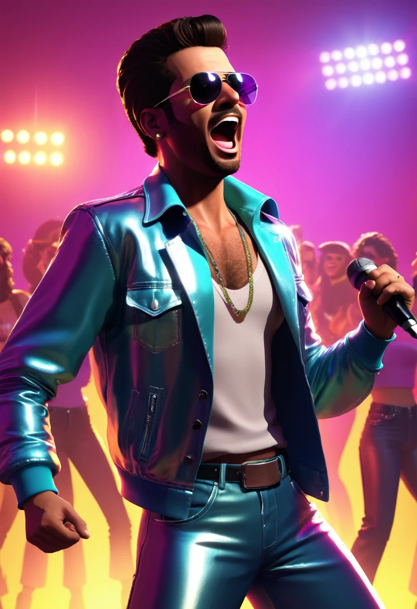 (GTA STYLE:1.5),man singing song, disco, dance