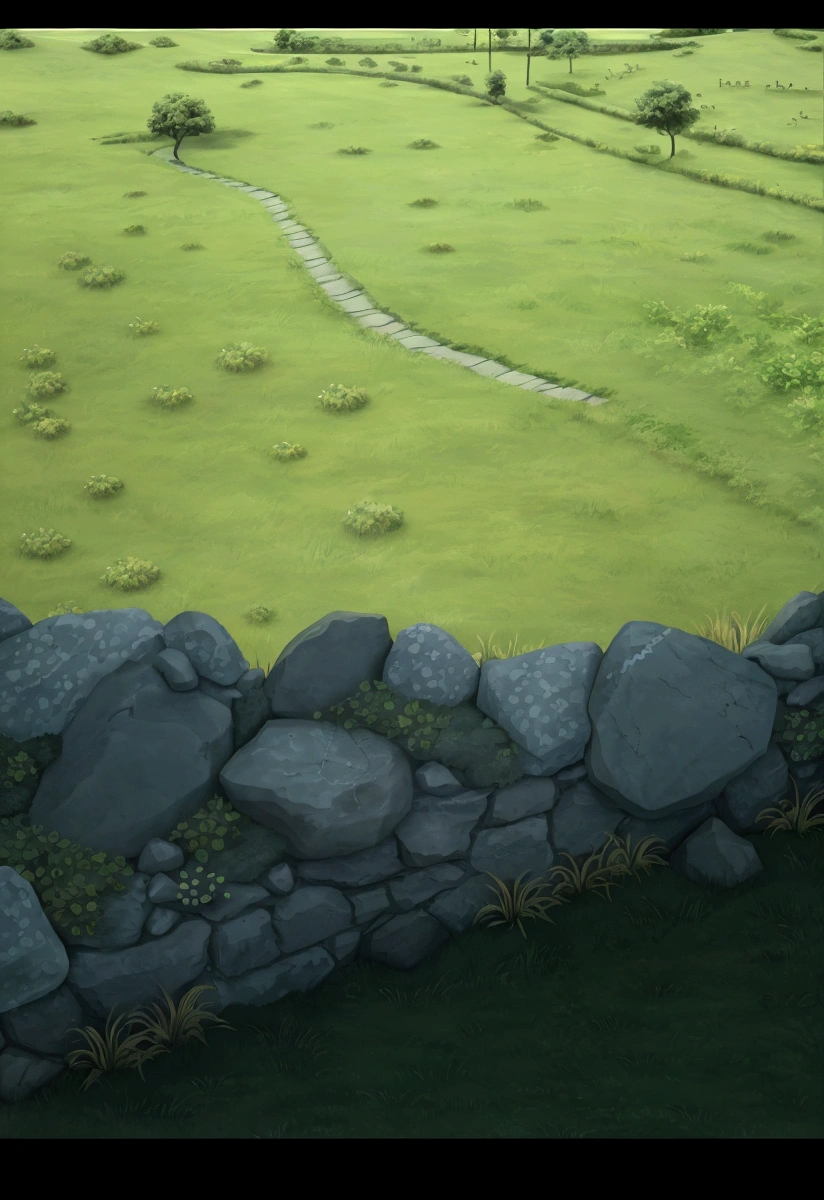 a close up of a stone wall with grass and rocks, grassy stones, background art, hand painted textures, stylised hand painted textures, grass and rocks, mobile game background, game texture, overgrown background, stylized grass texture, background artwork, hd detailed texture, 2d game background, stylised textures, wet grass and stones, realistic detailed background