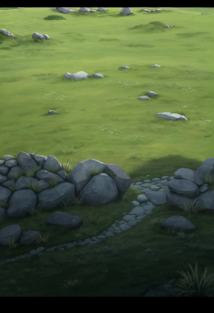 a close up of a stone wall with grass and rocks, grassy stones, background art, hand painted textures, stylised hand painted textures, grass and rocks, mobile game background, game texture, overgrown background, stylized grass texture, background artwork, hd detailed texture, 2d game background, stylised textures, wet grass and stones, realistic detailed background