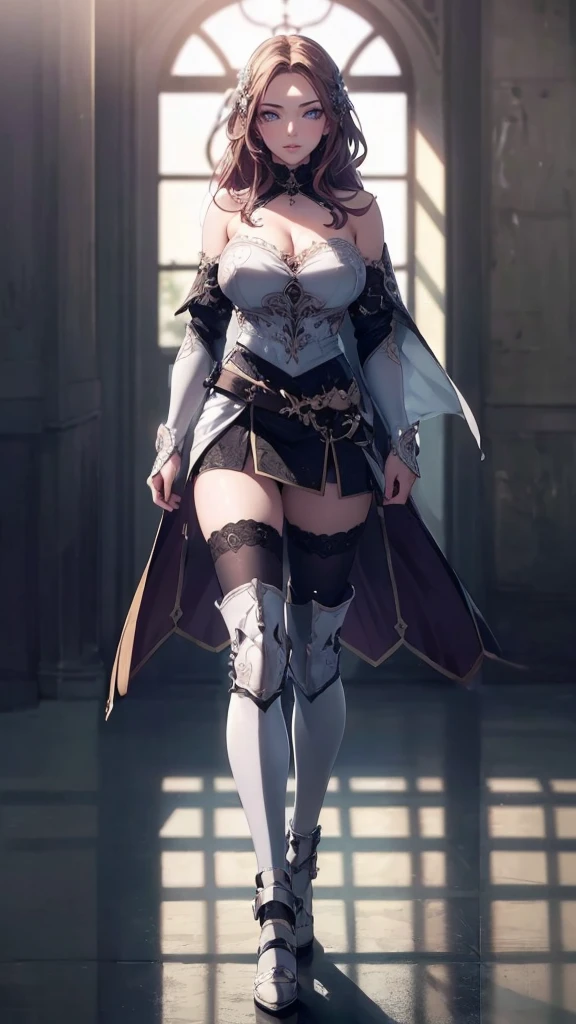 ((1girl, solo)), beautiful body, (perfect anatomy, perfect body, perfect hands, perfect legs), natural proportions, sexy body, large breasts, ((full body, full body front)) BREAK
((extremely detailed face)), (beautiful detailed eyes:1.6), (realistic pupils, realistic iris:1), expressive eyes, looking at viewer, (clear eyes:1.3), (hyperrealistic:1.2), (detailed skin texture:1.2), smooth skin, ((little smile)), (detailed lips:1.2), (attractive lips:1.1), (glossy lips:1.1), (parted lips), perfect face, perfect eyes BREAK
(masterpiece:1.5), anime-style, top quality, best quality, (beautiful and aesthetic:1.2), (ultra detail:1.5), Ultra-detailed depiction, Ultra-precise depiction, extremely detailed 8k illustration, high resolution, (highly detailed shading:1.2), (realistic lighting:1.4), perfect lighting, vibrant colors, dynamic tones, striking hues, 8k, absurd resolution, perfect shadows, hdr, UHD, ambient lighting, realistic, ultra-realistic, photo realistic, highly detailed, rich detail, luminous colors, fine texture, intricate design, professional illustration, (soft light:1.2), (illustration:0.7)