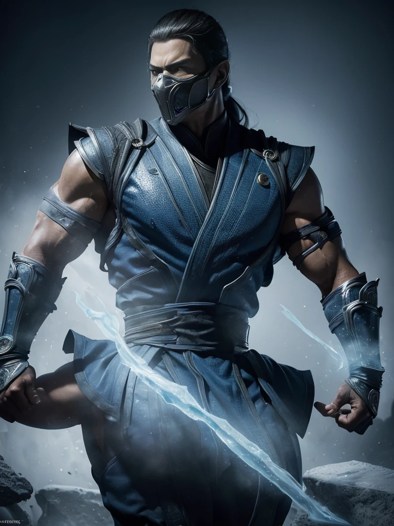 ((Subzero do mortal Kombat, ultra realistic)), (((fully body))), ((perfect hands)), stunning, hyper realistic, octan render, surrounded by the effect of cold air and ice, mortal kombat style, old background, chic, stunning, (wall-paper), conceptual artwork, details Intricate, highy detailed, ((cinemactic)), Dramatic, (extremely high quality, awarded, master part:1.5), (photorrealistic:1.5), fot, Realistic photo, Nikon, naturallight, 4K, highes definition, xf iq4, 150MP, 50 millimeters, ISO 1000 Certification, 1/250 Years, naturallight, Adobe Lightroom, photolab, Photographic Affinity, PhotoDirector 365,