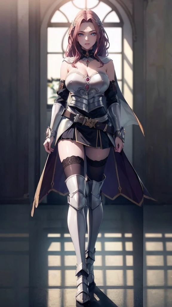 ((1girl, solo)), beautiful body, (perfect anatomy, perfect body, perfect hands, perfect legs), natural proportions, sexy body, large breasts, ((full body, full body front)) BREAK
((extremely detailed face)), (beautiful detailed eyes:1.6), (realistic pupils, realistic iris:1), expressive eyes, looking at viewer, (clear eyes:1.3), (hyperrealistic:1.2), (detailed skin texture:1.2), smooth skin, ((little smile)), (detailed lips:1.2), (attractive lips:1.1), (glossy lips:1.1), (parted lips), perfect face, perfect eyes BREAK
(masterpiece:1.5), anime-style, top quality, best quality, (beautiful and aesthetic:1.2), (ultra detail:1.5), Ultra-detailed depiction, Ultra-precise depiction, extremely detailed 8k illustration, high resolution, (highly detailed shading:1.2), (realistic lighting:1.4), perfect lighting, vibrant colors, dynamic tones, striking hues, 8k, absurd resolution, perfect shadows, hdr, UHD, ambient lighting, realistic, ultra-realistic, photo realistic, highly detailed, rich detail, luminous colors, fine texture, intricate design, professional illustration, (soft light:1.2), (illustration:0.7)