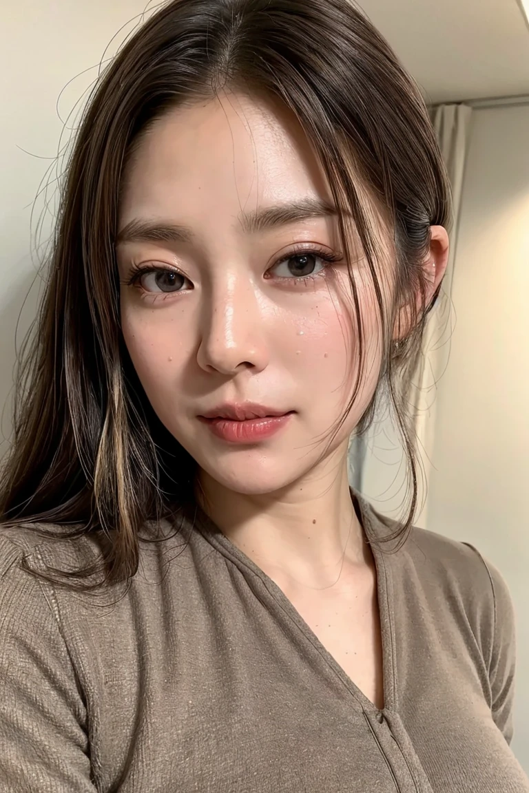 (Realistic:1.3、Ultra HD、Ultra-high resolution、8K、Female Japanese Housewife、寝室でNipplesを披露するMature Woman:1.5、At the bed)、((Look Viewer:1.8))、(Extremely realistic skin texture:1.4)、(Realistic:1.3)、short hair、((Embarrassed expression:1.5))、(blonde:1.5)、48-year-old woman、Mature Woman、Ponytail Hairstyles、(Brown eyes:1.3)、(Face close-up:1.25)、(Sweaty:1.2)、(Nipplesを見せる:1.3)、((衣服から突き出たNipples:1.4,))、dress、美しいNipples、Nipples、(Shooting from the side:1.1)、Drooling、