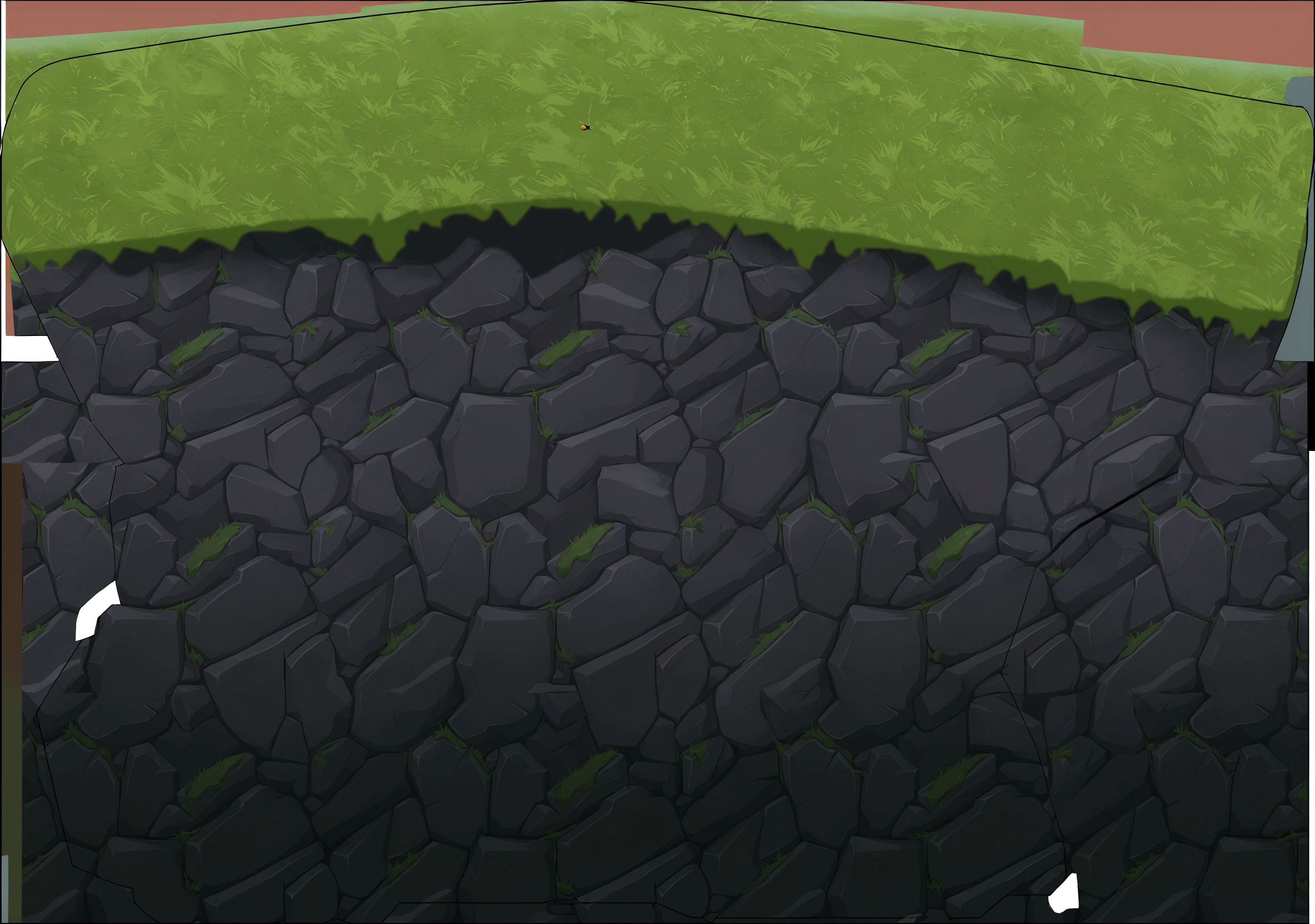a close up of a cartoon of a person on a skateboard, hand painted textures, game texture, stylized layered textures, stylised hand painted textures, 2d texture, 2 d texture, stylised textures, background art, cave background, video game texture, tileset asset store, texture map, stylized grass texture, untextured, handpaint texture