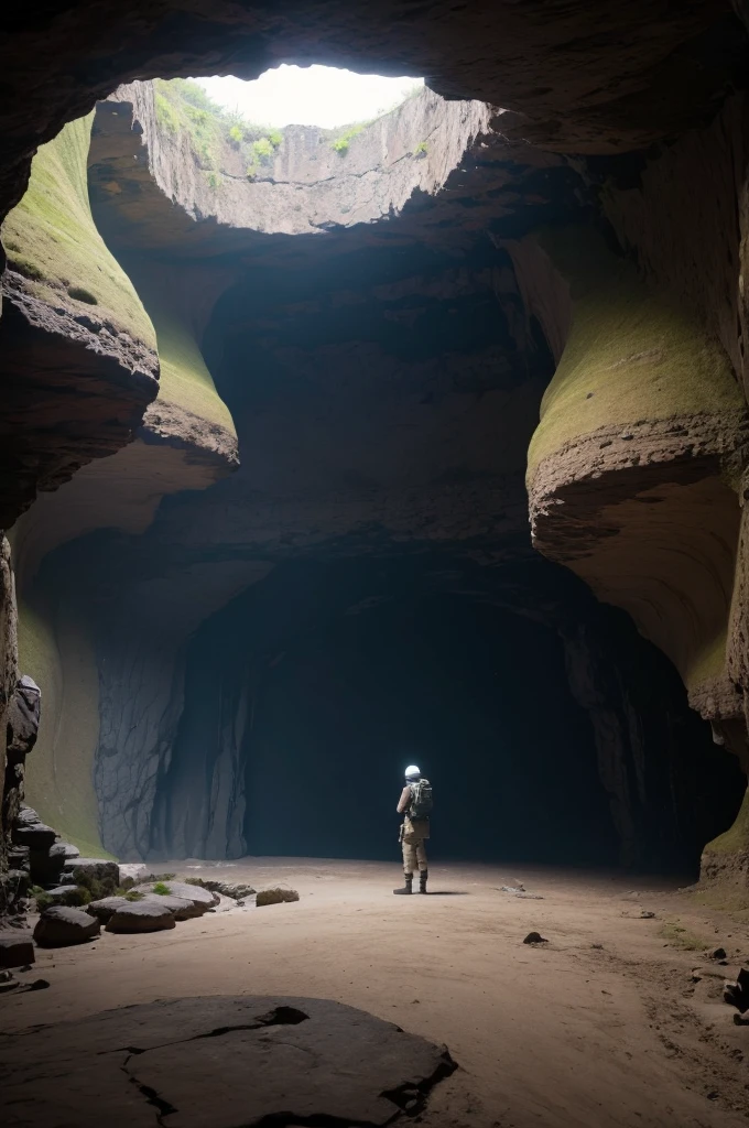 An operations center inside a cave