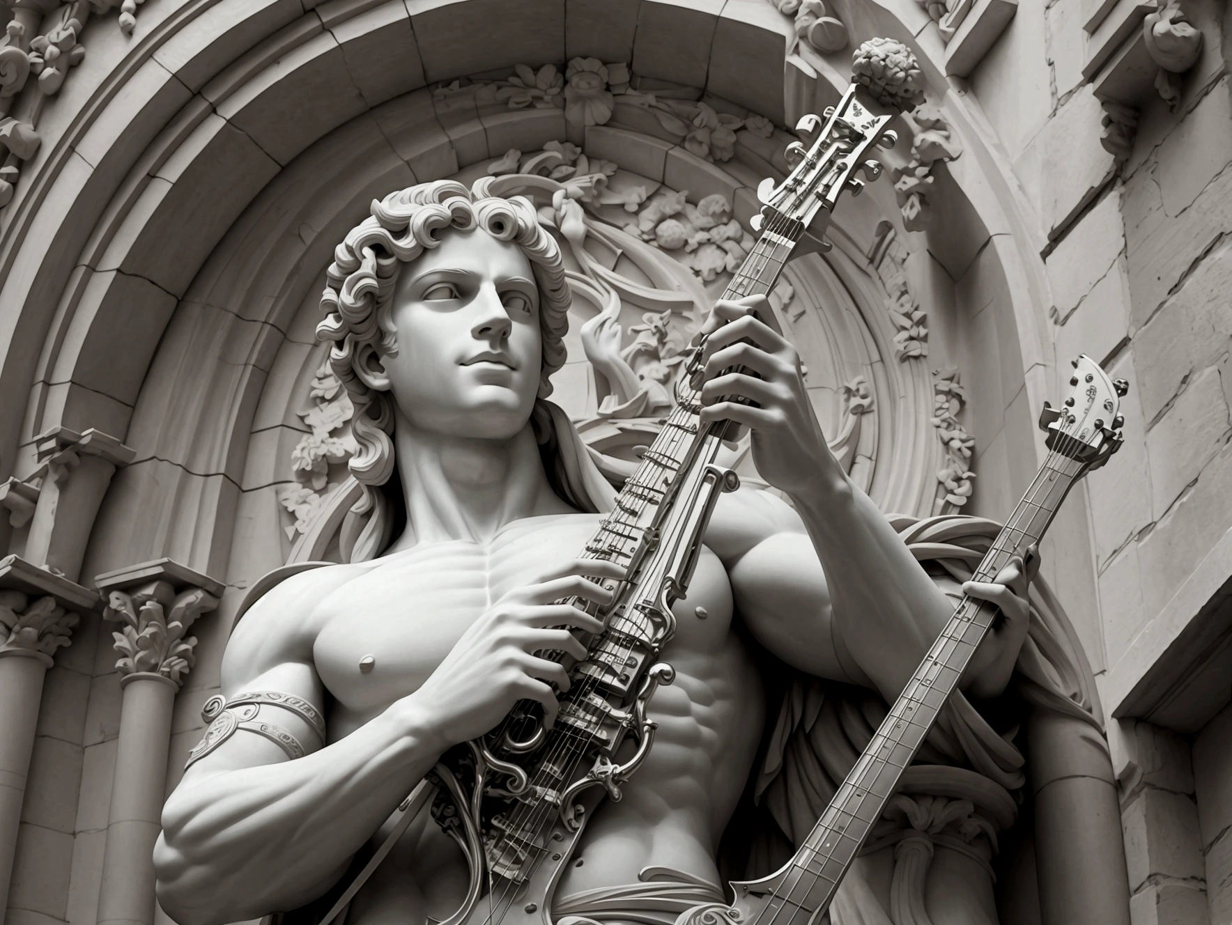 apollon with all instruments