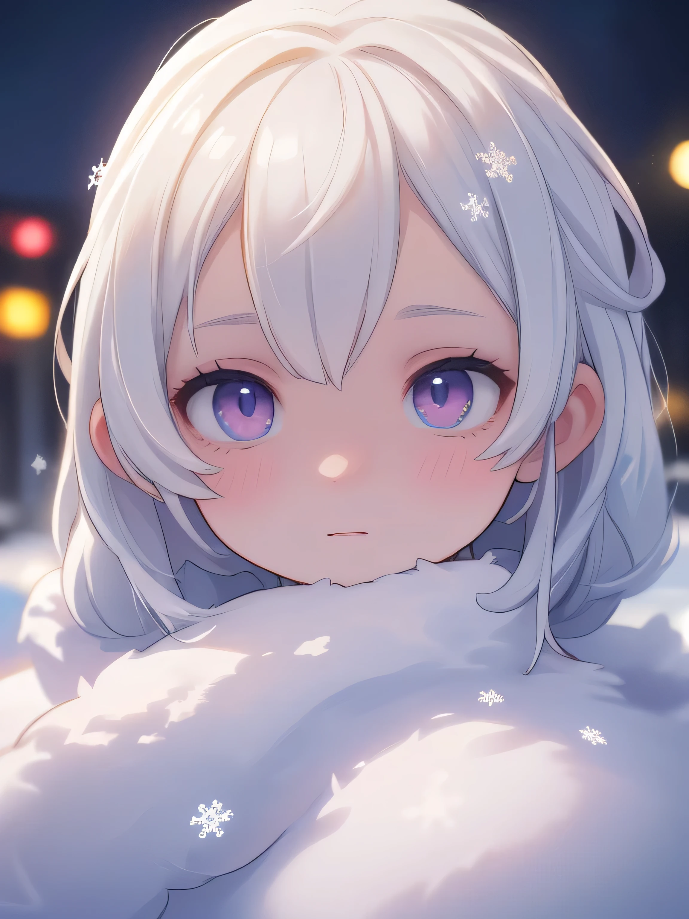 a girl, snow golem, unique beauty, fantasy, magical, ethereal, elegant, serene, peaceful, snowflakes, winter, cold, soft lighting, cinematic, dramatic, (best quality,4k,8k,highres,masterpiece:1.2),ultra-detailed,(realistic,photorealistic,photo-realistic:1.37),HDR,UHD,studio lighting,extreme detail description,vivid colors,cinematic lighting